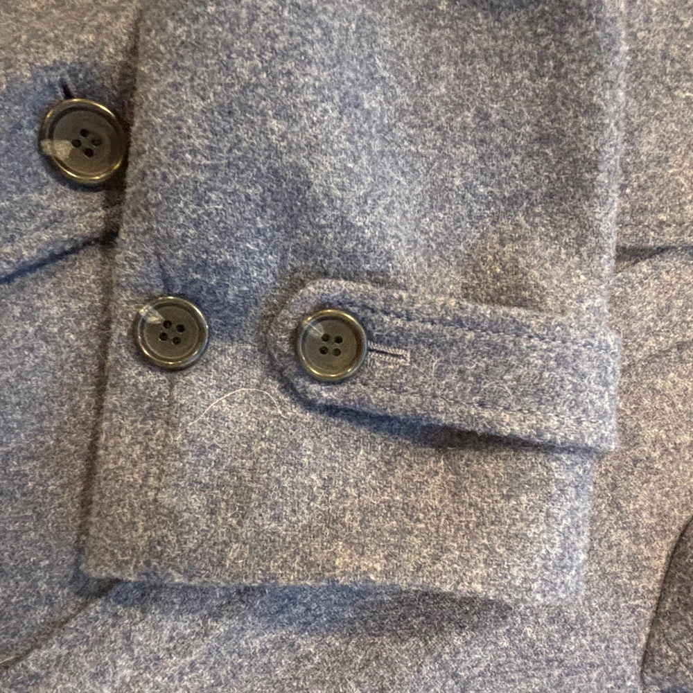 Talbots Wool Blend Blazer Blue Preppy Size 12 - Picture 4 of 7